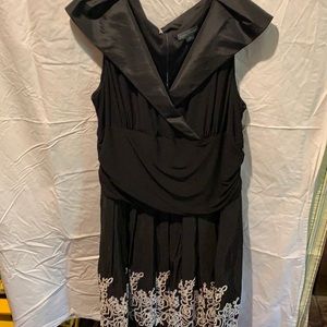 NWT black and white semi formal dress
